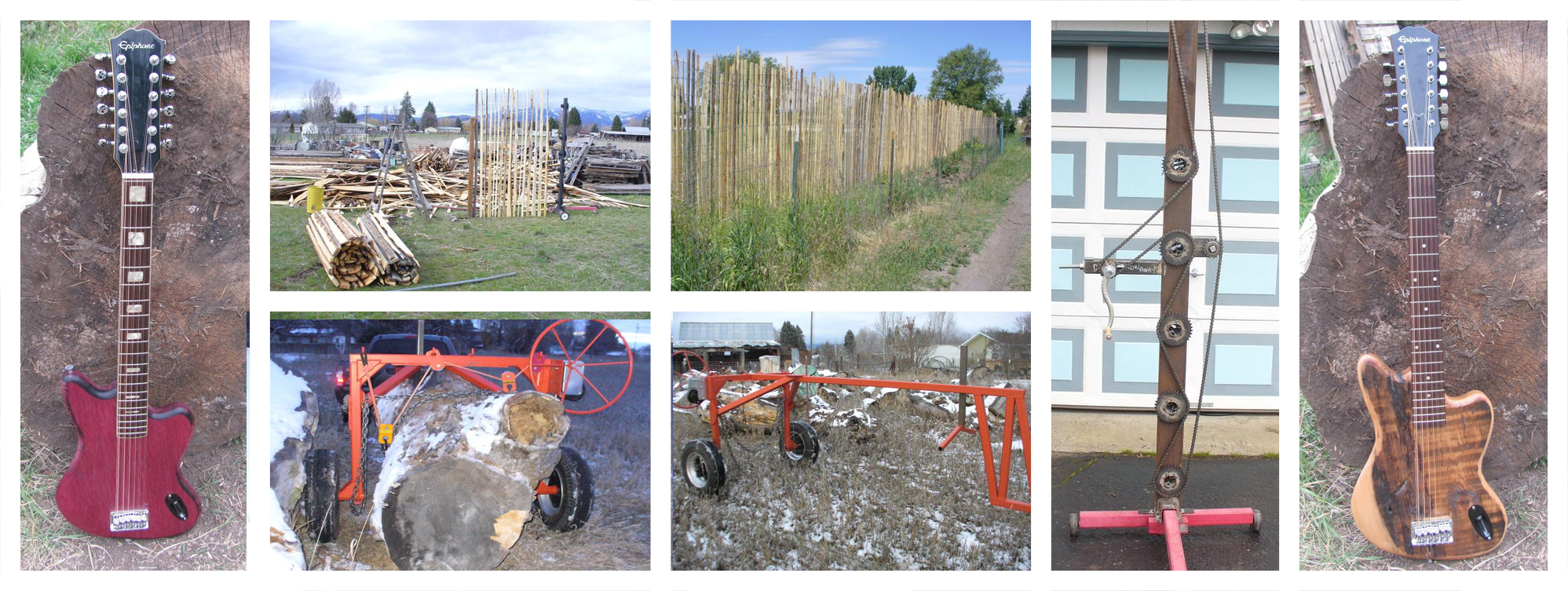 Abe Coley fense log holding collage copy log arch Fence machine abe coley