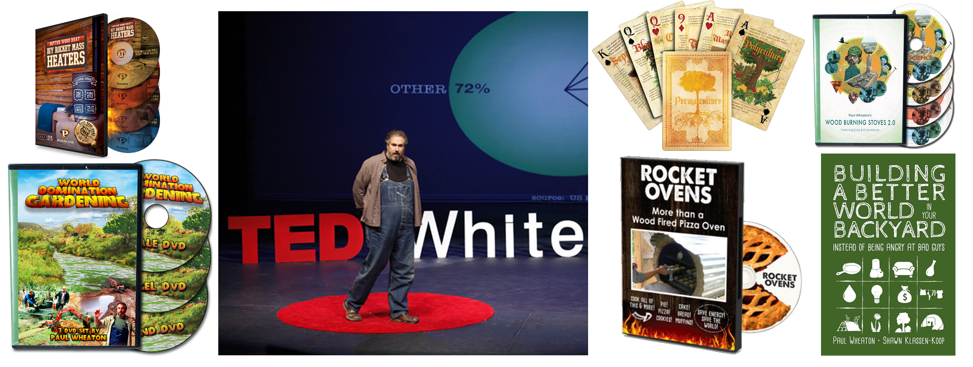 paul-wheaton's ted talk, books, movies, playing card